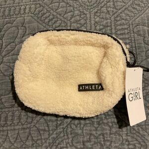 Athleta Girl Always Sherpa Belt Bag. Color Bone. NWT